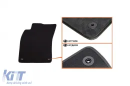 Dreischichtige Textilfußmatten Petex Style geeignet für Audi A6 Limousine, Kombi 2006-2011, Set mit 4 Stück, schwarz-image-6242654