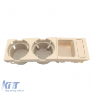 Drink & Coin Holder suitable for BMW 3 E46 99-05 Beige S9921