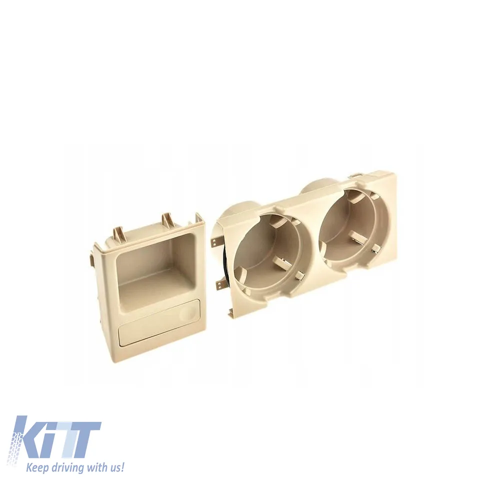 Drink & Coin Holder suitable for BMW 3 E46 99-05 Beige S9921