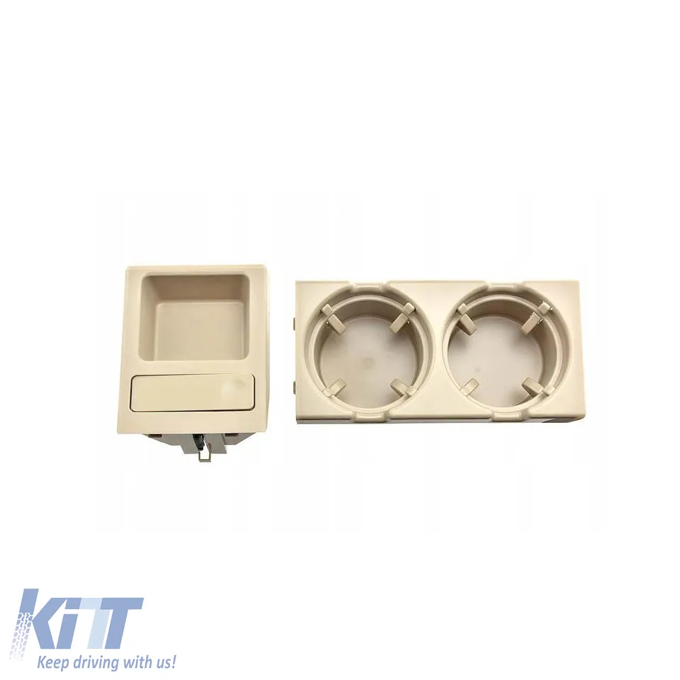 Drink & Coin Holder suitable for BMW 3 E46 99-05 Beige S9921