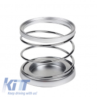 Drink Holder Spiral Silver 99552