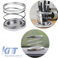 Drink Holder Spiral Silver 99552