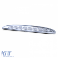 Dritte LED-Bremsleuchte mit klarem Glas und Chrom geeignet für Mini One Cooper S R50 R53 2001-2006-image-6195136
