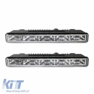 DRL Set Day Lights Universal DRL 501 HP Mini 12-24 Volt 10.64 Watt 187 x 23.5 x 46mm 2 Pieces-image-6300980
