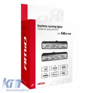 DRL Set Day Lights Universal DRL 540 Pro 12-24 Volt 6 Watt 125 x 24 x 47mm 2 Pieces-image-6300996