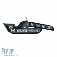 image-9-DRL Set Day Lights Universal L-Shape suitable for Mercedes-Benz E-Class W212 Look 12 Volt 2 Pieces