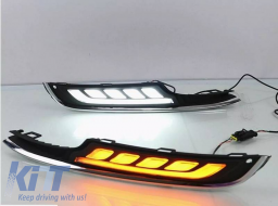 DRL Set suitable for VW Golf VII (7) 13-17 With Normal Bumper DRL & Dynamic Signal 2 Pieces