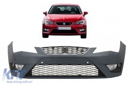 Предна Броня с DRL светлини подходяща за Seat Leon 5F (2013-10.2016) FR Дизайн-image-6085021