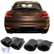 image-39-Dual exhaust tailpipes black fits for Porsche Panamera 970.2 228kW