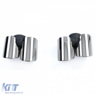 Dual pipe polished tailpipes fit for Porsche 911 991.1 11-15 3.4 350HP-image-6210586