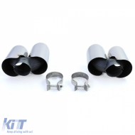 Dual pipe polished tailpipes fit for Porsche 911 991.1 11-15 3.4 350HP-image-6210588