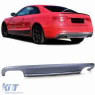 Dual pipe rear diffuser bumper for Audi A5 8T Coupe 11-17 without S-Line - ODRBDA6014599