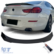 image-1-Ducktail-Heckspoiler in schwarz glänzend, geeignet für BMW 6er F12 Cabrio F13 Coupe 11-18
