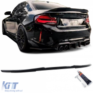 image-13-Ducktail rear spoiler black gloss suitable for 2 Series BMW F22 Coupe 2013-2022