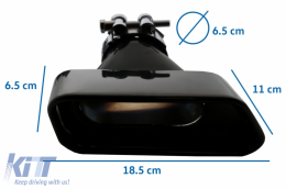 
Dupla kipufogónyílásos diffúzor fekete Sport M-Teck 550i V8 LCI négyzet alakú kipufogóvégekkel BMW F10 F11 2011-2017 modellekhez-image-6080374