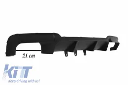 Dupla kipufogós diffúzor BMW 5 F10 (2011-2017) M-Performance dizájn, ACS dizájn kipufogóvégekkel-image-6074394