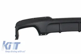 Dupla kipufogóvég diffúzor BMW 5 F10 F11 (2011-2017) M-Performance Dizájn, zongoralakk fekete-image-6047920