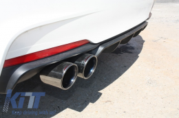Dupla kipufogóvég Quad BMW 3-as E46 E90 F30 BMW 5-ös E60 F10 E92/E93 M3 M5 M-Power Fekete-image-6025522