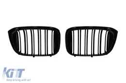 Dupla lamellás vese hűtőrács fekete lakk kivitelben BMW X3 G01, X4 G02 2017-2021 modellekhez-image-6145588