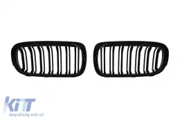 Dupla lamellás vese hűtőrács fekete lakk kivitelben BMW X5 F15 2013-2018, X6 F16 2014-2019 modellekhez-image-6145620