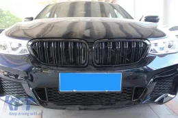 Dupla lamellás vese hűtőrács fekete lakk kivitelben BMW 6-os GT G32 2017-2020-image-6145783