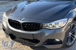 Dupla lamellás vese hűtőrács fényes fekete színben BMW 3-as GT F34 2013-2016-image-6143262