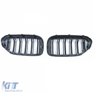 Dupla lamellás vese hűtőrács Performance fényes fekete BMW 5-ös G30 G31 2017-2020-image-6200967