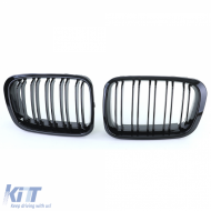 Dupla lamellás vese hűtőrács Performance fényes fekete BMW 3-as E46 1998-2001-image-6207193