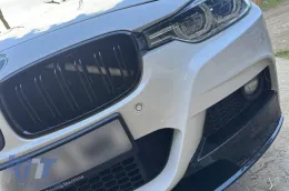 Dupla rácsos fényes fekete vese hűtőrács BMW 3-as F30 Sedan, F31 Touring 2011-2019 modellekhez-image-6146206