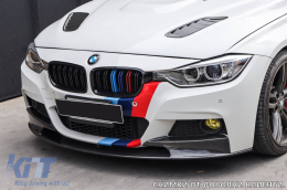 Dupla rácsos vese, fekete lakk M dekorációval M3 típusú, BMW 3-as F30 sedan, F31 touring 2011-2019 modellekhez-image-6145671