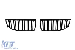Dupla rácsos vese fekete lakk színben BMW 3-as E90 sedan, E91 touring 2005-2008 modellekhez-image-6146374