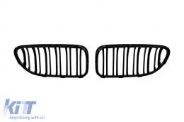 Dupla rácsos vese fekete lakk színben BMW 6-os F06 Gran Coupe, F12 Cabriolet, F13 Coupe 2011-2018 modellekhez-image-6145801