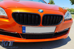 Dupla rácsos vese fekete lakk színben BMW 6-os F06 Gran Coupe, F12 Cabriolet, F13 Coupe 2011-2018 modellekhez-image-6145806