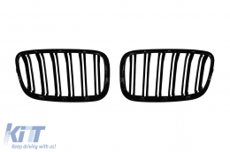 Dupla rácsos vese fekete lakk színben BMW X5 E70 2007-2013, X6 E71 2008-2011 modellekhez-image-6145612
