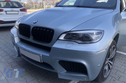 Dupla rácsos vese fekete lakk színben BMW X5 E70 2007-2013, X6 E71 2008-2011 modellekhez-image-6145614