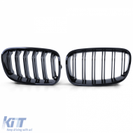 Dupla rácsos vese hűtőrács Performance fényes fekete BMW 1-es F20 F21 2010-2014-image-6192859