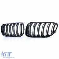 Dupla rácsos vese hűtőrács Performance fényes fekete BMW 3-as E92 E93 2010-2013-image-6203168