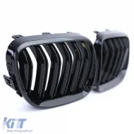 Dupla rácsos vese hűtőrács Performance fényes fekete BMW 3-as E92 E93 2010-2013-image-6203169