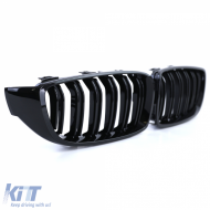 Dupla rácsos vese hűtőrács Performance fényes fekete BMW 4-es F32 F33 F36 F82 F83-image-6206412