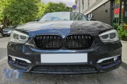 Dupla részes hűtőmaszk fekete lakk BMW 1-es F20 5-ajtós, F21 3-ajtós 2015-2019-image-6145787
