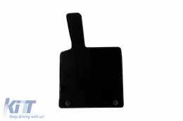Dupla rétegű szövet szőnyeg garnitúra Smart ForTwo 2007-2014, Petex, Rex szövet, 2 darabos szett, fekete-image-6239565