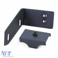 Duplex exhaust tailpipes 4-pipe trims stainless steel pair for Audi A4 2.0 B9 from 15-image-6210089