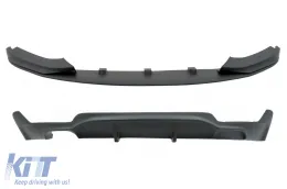 image-6-Dyfuzor Lewo Podwójnie Wylot Dla BMW 4 F32 F33 F36 2013-2019 Spoiler Lip M Look