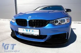 Dyfuzor Lewo Podwójnie Wylot Dla BMW 4 F32 F33 F36 2013-2019 Spoiler Lip M Look-image-6081955