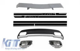 image-4-Dyfuzor Powietrza dla MERCEDES A-Class W176 2012-2018 Porady Spojler Naklejki Czarne Pakiet Sportowy