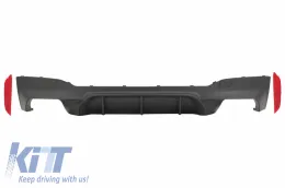 image-43-Dyfuzor zderzaka dla BMW 5 G30 G31 Limo Touring 17+ M5 Look Matowa czerń