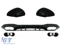 image-6-Dyfuzor zderzaka do Mercedesa A W177 Hatchback 05.18-2022 Osłony lusterek wydechowych