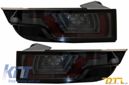 Dynamic Sequential Turning Light Full LED Taillights suitable for Range ROVER Evoque L538 (2011-2014) Light Bar Smoke Black - TLRREL358RS