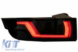 Dynamic Sequential Turning Light Full LED Taillights suitable for Range ROVER Evoque L538 (2011-2014) Light Bar Smoke Black-image-6045801
