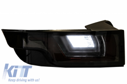 Dynamic Sequential Turning Light Full LED Taillights suitable for Range ROVER Evoque L538 (2011-2014) Light Bar Smoke Black-image-6045802